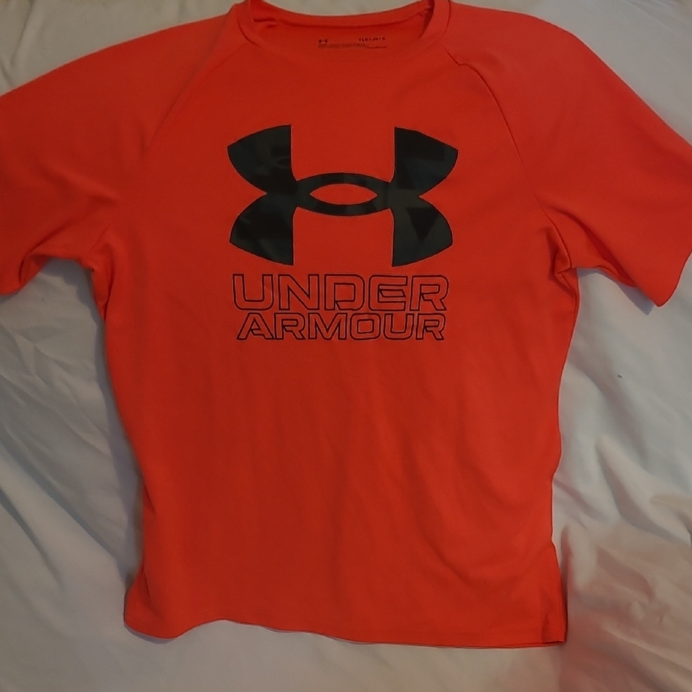 Under Armour Kids' Vibrant Coral Tee